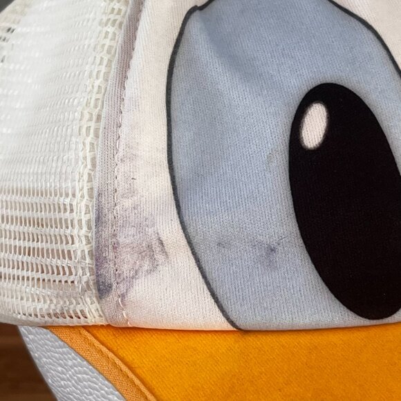 Vtg Disney Character Fashions Donald Duck Trucker Hat Child Sz Snapback Longbill - Picture 2 of 9